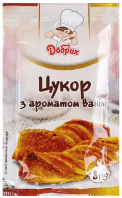 Цукор з ароматом ванілі Добрик 8 г